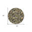 Tapis rond noir 8 po