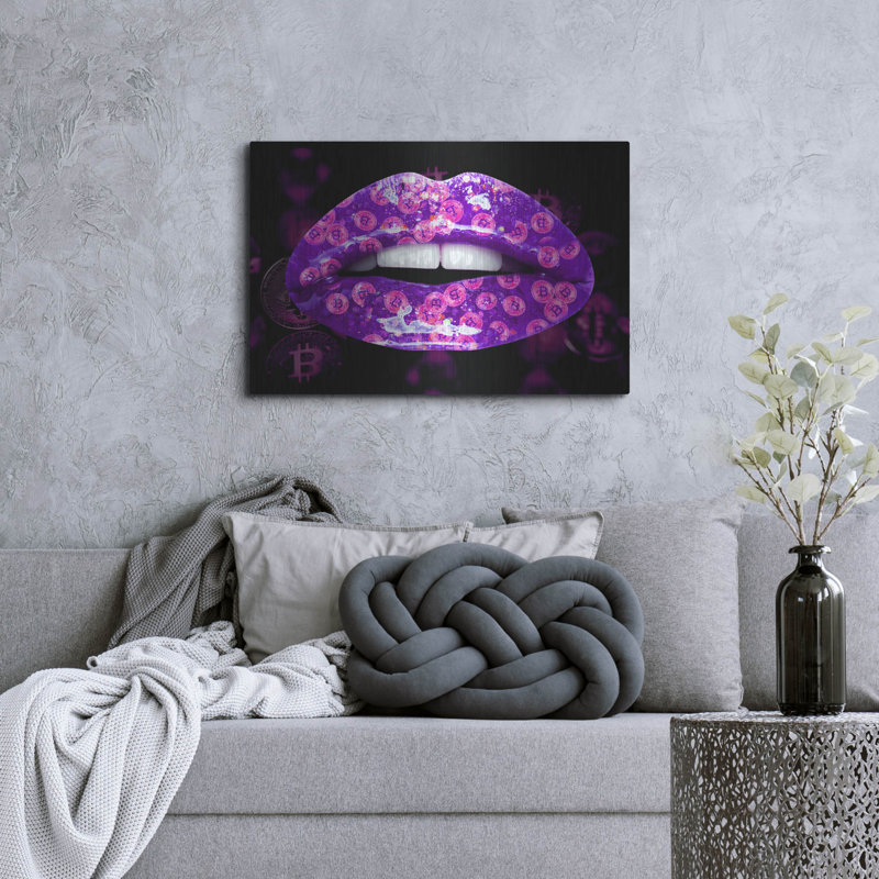 Luxe métal Art «Bitcoin Milkshake Amethyst» par Met «Bitcoin Milkshake Amethyst» par Luxe Metal Portfolio