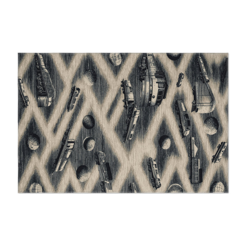 Tapis intérieur et extérieur beige Transport, Rectangle 9 pi x 12 pi