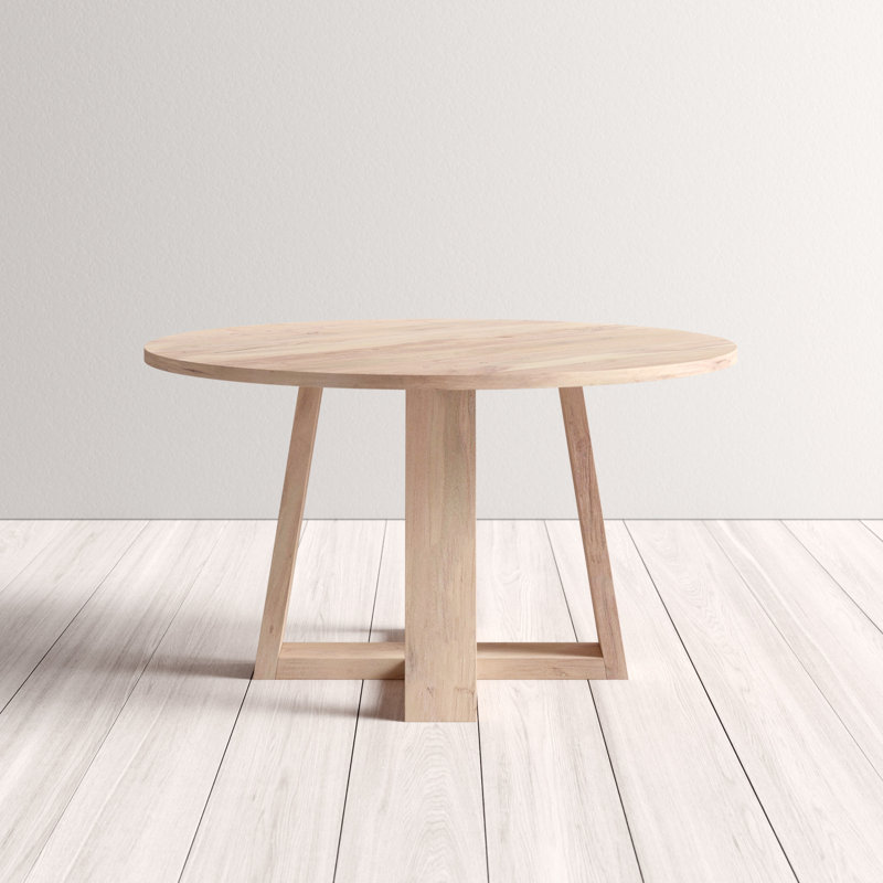Mathias Round Solid Wood Dining Table