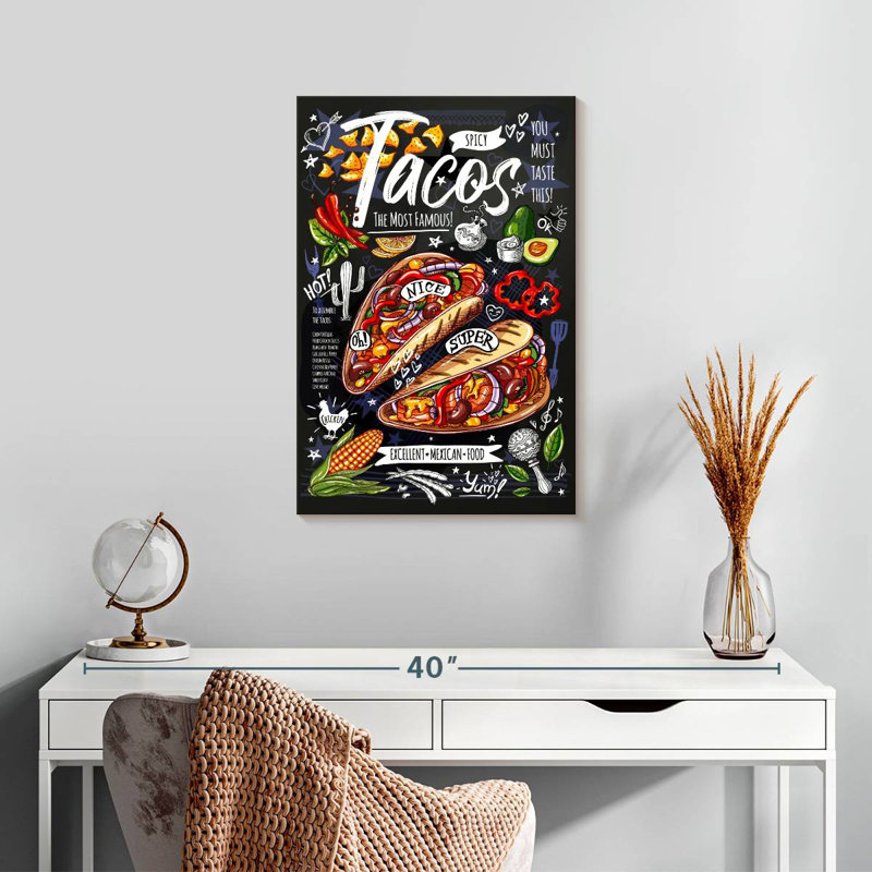 Tacos épicés Yarlin, H 24 po x l 16 po