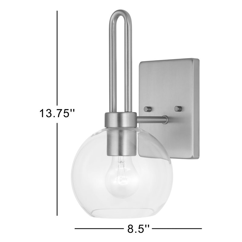 1 - Light Bath Sconce, Satin Brass