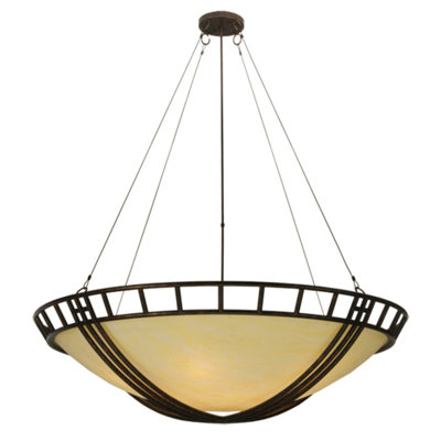 60"W Flowing Cross Inverted Pendant