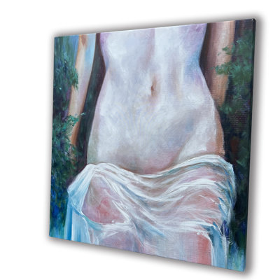 Serene Draped Elegance, reproduction de peinture à l'huile sur toile tendue