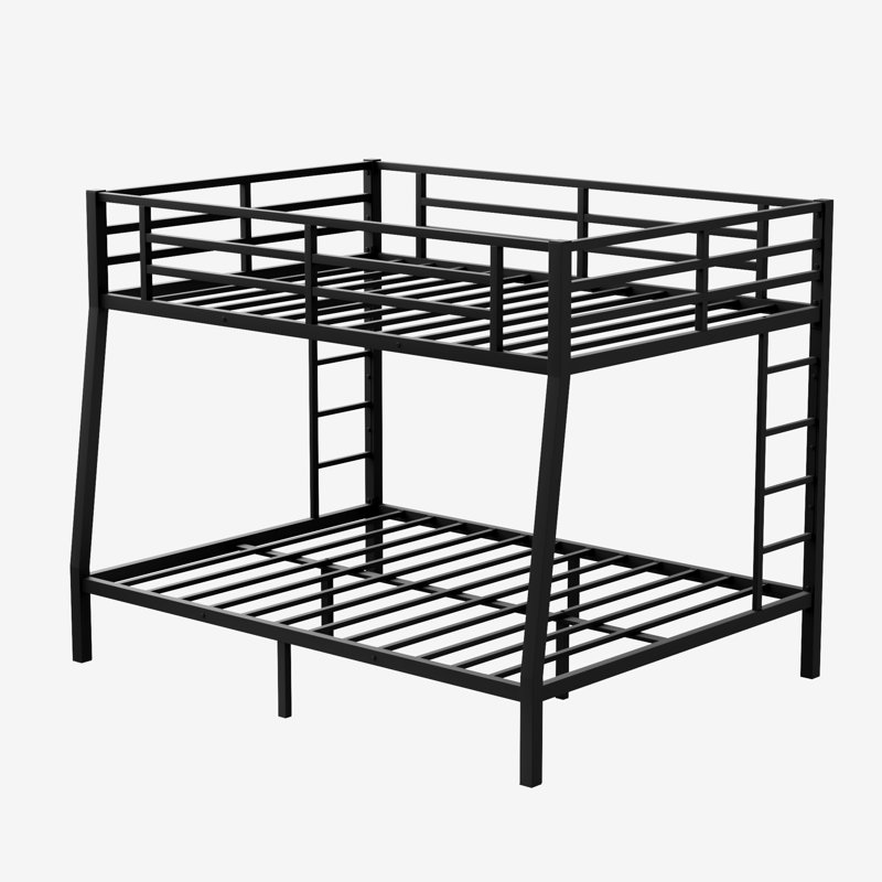 Full XL Over Queen Metal Bunk Bed for Teens & Adults, Noise-Free Frame, Space-Saving Design, No Box Spring Required