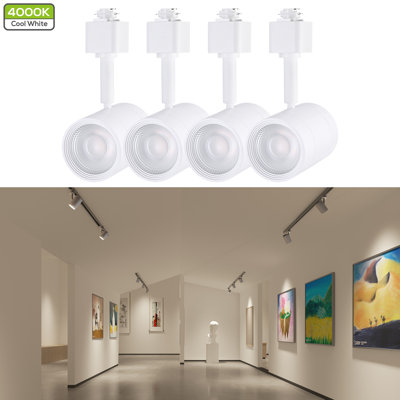 8.5w Led Track Lighting Heads Dimmable, H Type Track Spotlight Fixtures