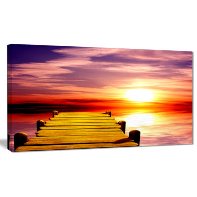 «Burning Sunset», impression sur toile tendue
