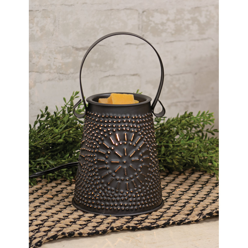 Fondoir à cire noire fumée Smoky avec ampoule de 40 W