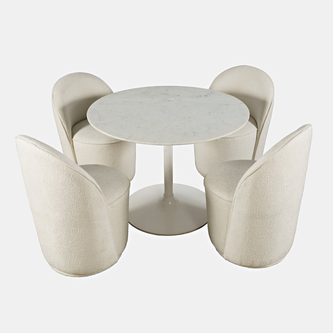 Camaiya Round 42'' Dining Set Wade Logan® Chair 