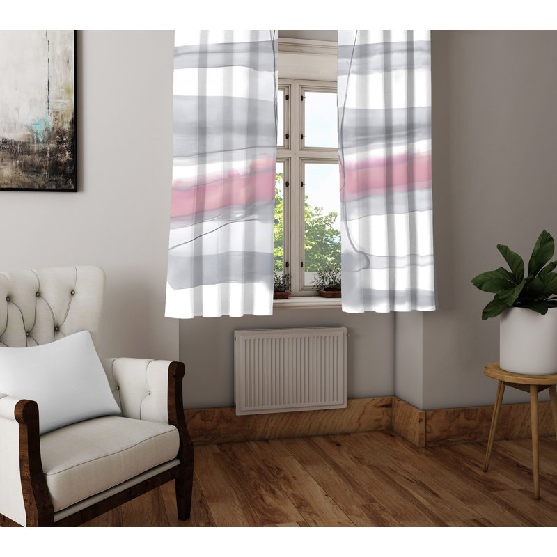 Paire de rideaux semi-transparents Detchka, L 40 po x L 52 po