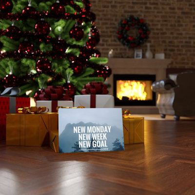 New Week New Goal 1 Piece Wrapped Canvas Wall Art