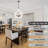Andelain 5 - Light 17"W Dimmable Candle Style Geometric Chandelier with Distressed Wood Accents-1056127550
