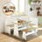 Modern 3-Piece Solid Wood Corner Breakfast Nook Set With Storage – Reversible L-Shape Bench With Hidden Compartments, Space-Saving 3–5 Seat Dining For Kitchen Or Family Home-386658856