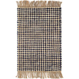 Kuba Black Handwoven Jute Rug