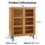 Armoire à chaussures moderne à six niveaux avec tablettes réglables et portes à persiennes pour l'organisation du hall d'entrée et des solutions de rangement élégantes dans les couloirs et les espaces de vie-873686184