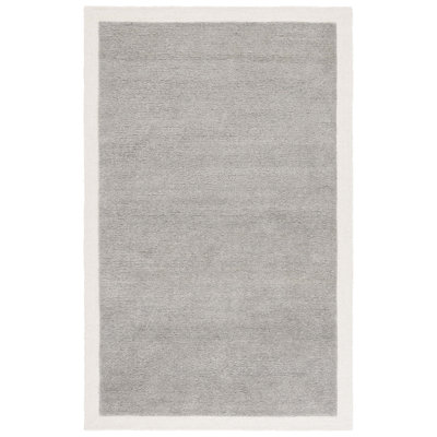 Metro Hand Tufted Wool; Cotton Solid Color Indoor Rug
