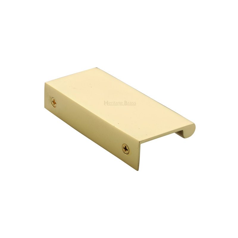 Heritage Brass Heritage EPTR Edge Pull Cabinet Handle, Polished Brass, 5cm