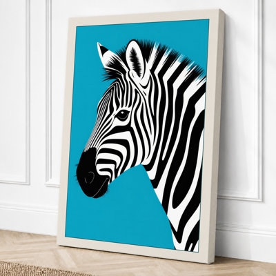 Zebra In Profile Modern - Print