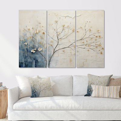 Minimalism Beige And Blue Countryside - Countryside Wall Decor Set