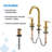 Parma 2-Handle Widespread Bathroom Faucet with Metal Touch Down Drain-53545430