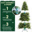 Arbre de Noël 7pi avec 340 lumières DEL RVB et installation facile, 2126 pointes en PE / PVC, 50 fonctions - arbre de Noël artificiel multicolore pour la maison, la fête ou le salon