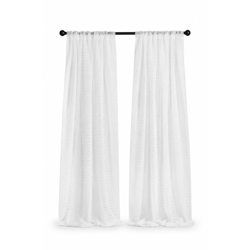 Baltich Semi Sheer Curtain Single Panel, 54" x 108"