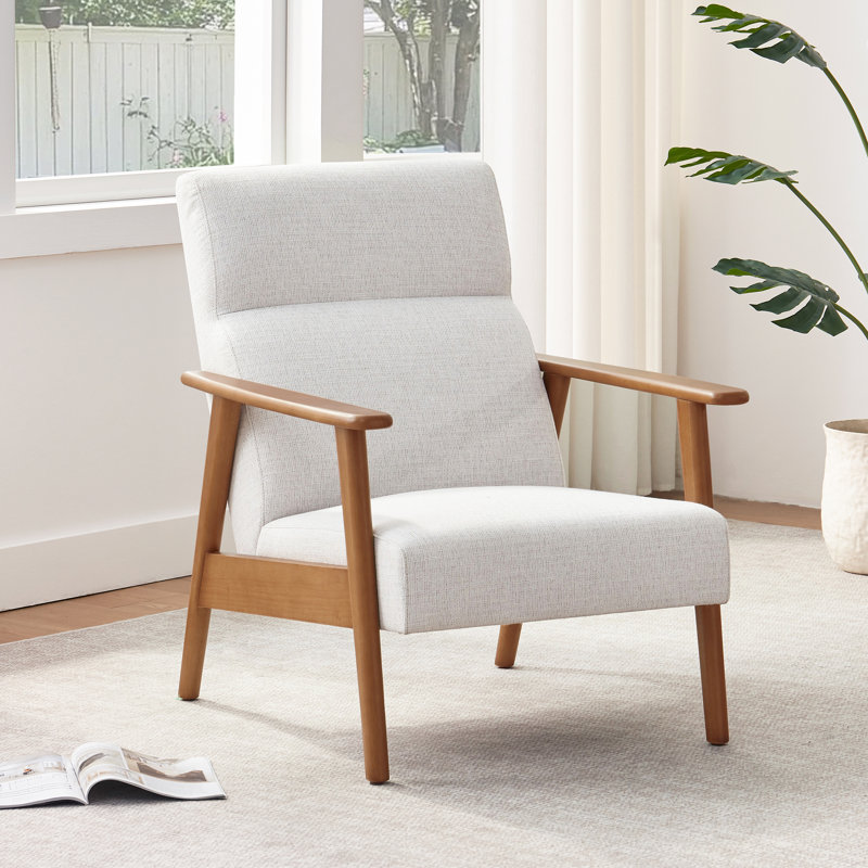 Upholstered Armchair, Oatmeal