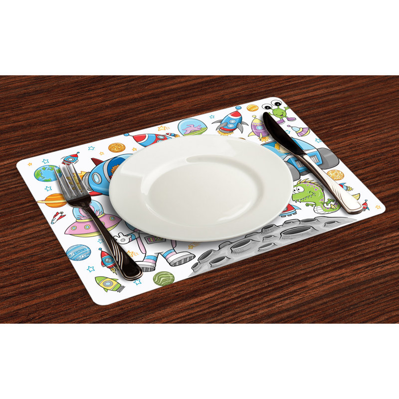 Polyester Abstract Rectangle Placemat