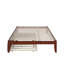Lit plateforme robuste en bois massif avec lit gigogne Aayanna-448667732-447822423