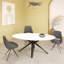 Leather Swivel Dining Chair-1229601355