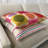 Embroidered Feather Reversible Throw Pillow