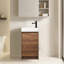 Meuble-lavabo sur pied avec meuble-lavabo autoportant