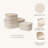 Corrugated Paper Rectangular Storage Box With Vegan Leather Lid Set 3-216174531