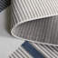 Tapis gris / ivoire / bleu marine en jute / sisal / polypropylène tissé à la machine Nagelly-135701688