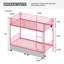 Lit superposé avec station de charge USB, capable de se séparer, lit superposé en métal, espace de rangement, lit avec barrière de sécurité et échelles, aucun sommier nécessaire, rose-298935527