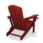 Chaise Adirondack pliante en polyéthylène haute densité Delman avec porte-gobelet double-1361014024