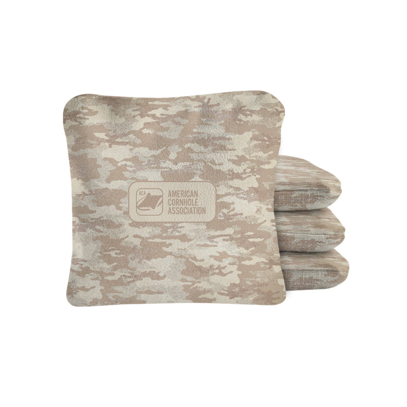 Faded Camouflage Synergy Pro Cornhole Bags, Tan