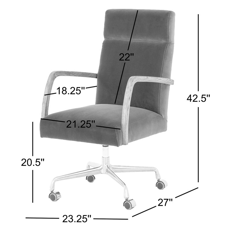 Bryson Swivel Conference Chair, Light Brown/Silver, Auburn