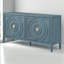 Porte de buffet rétro avec rainure circulaire de 60 po de largeur et armoire de salle à manger Floyds-714300812