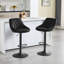 Paynter Swivel Upholstered Adjustable Height Bar Stool with Steel Frame-314278252-420153903