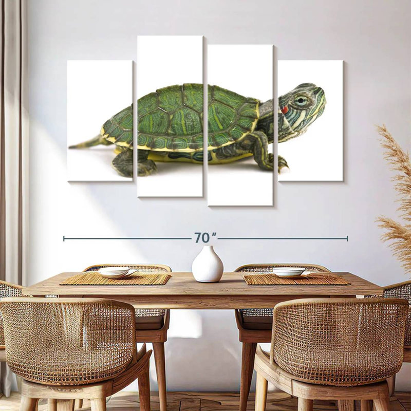 Brampt Red Eared Turtle, 42" H x 68" W