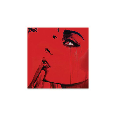 «Never Know» (rouge) par Loui Jover - impression sans cadre