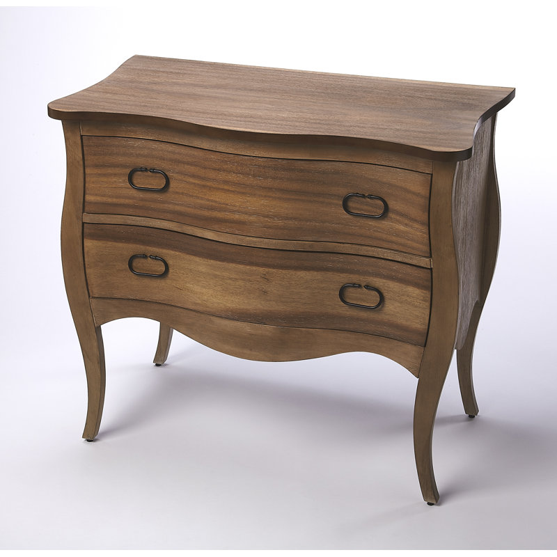 Easterbrook 2 Drawer Accent Chest, Natural Mango
