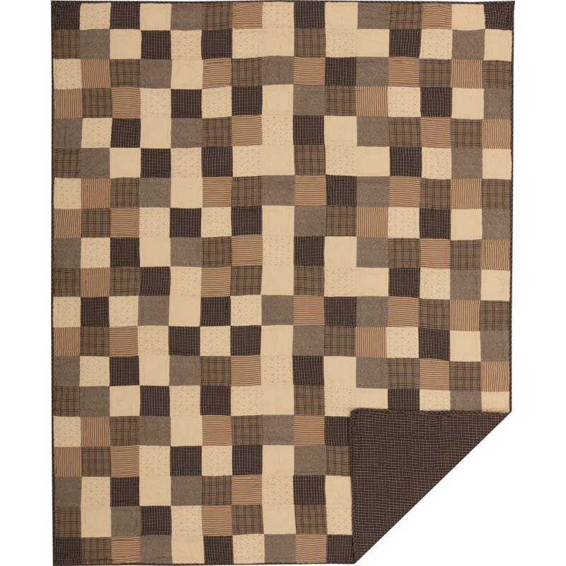 Kettle Grove Patchwork Quilt, Twin Quilt + 1 Sham