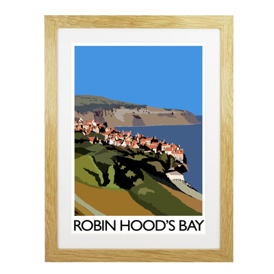'Robin Hoods Bay' by Richard O'Neil - Print