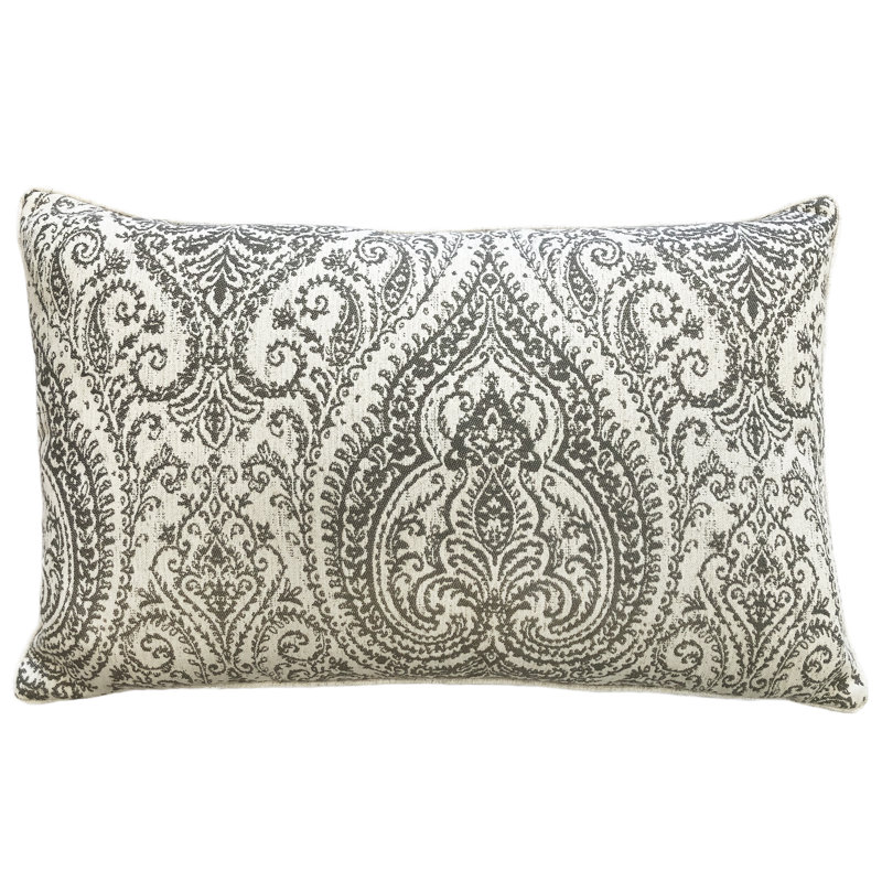 Neasa  Lumbar Pillow Cover & Insert, Gray
