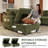 Macleod 104" Upholstered Corduroy U Shaped Modular Sectional Sleeper Sofa with Pull Out Bed and Two Storage Ottomans-550003810