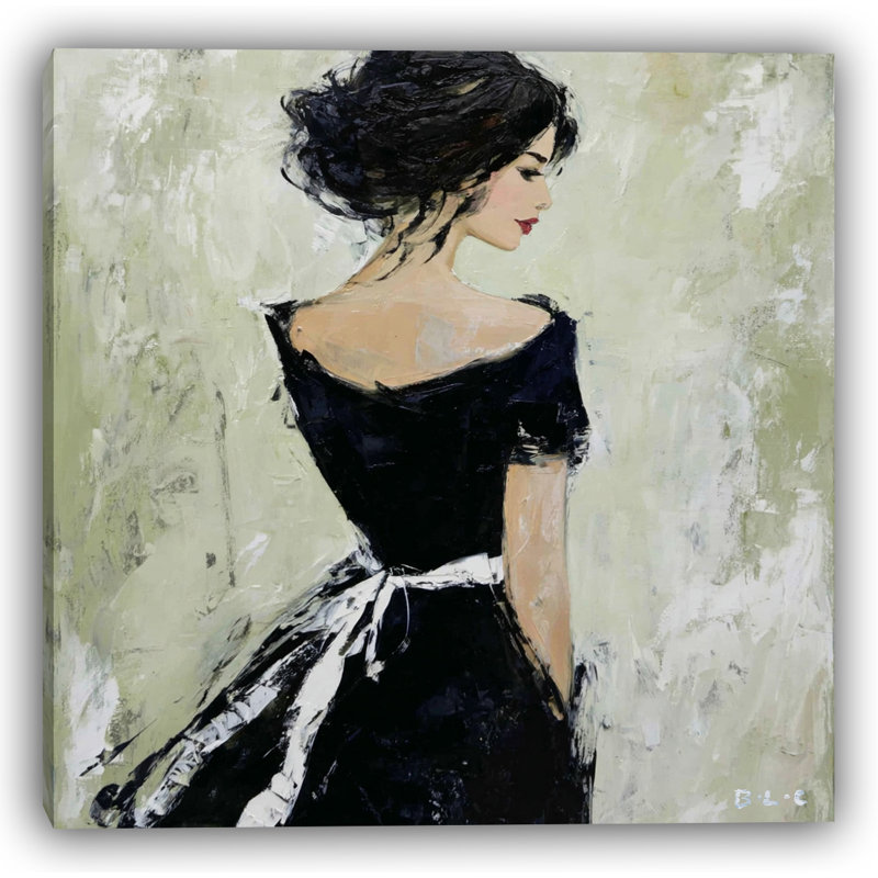 «Grace in Silence», art mural sur toile figurative