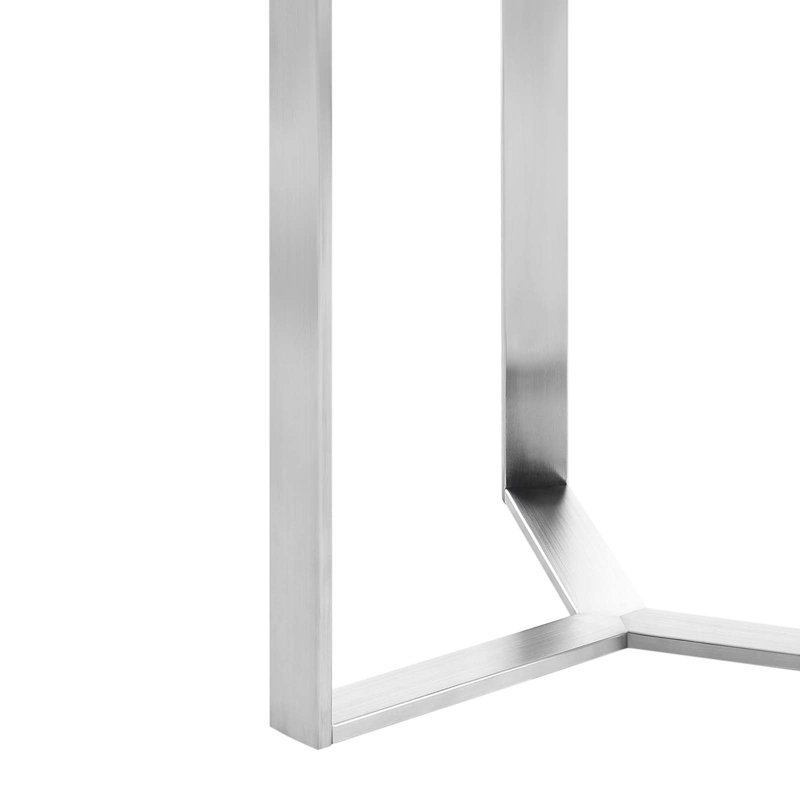 Modway Relay Side Table, Silver