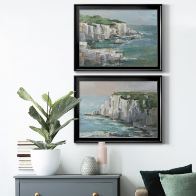 White Sea Cliff I - ensemble de 2 reproductions de cadres photo